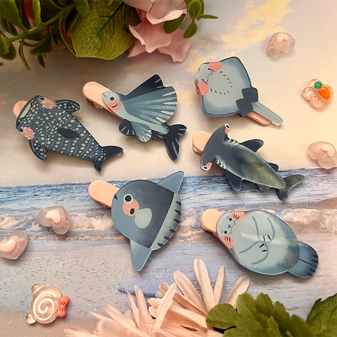 FISH* HAIR CLIPS
